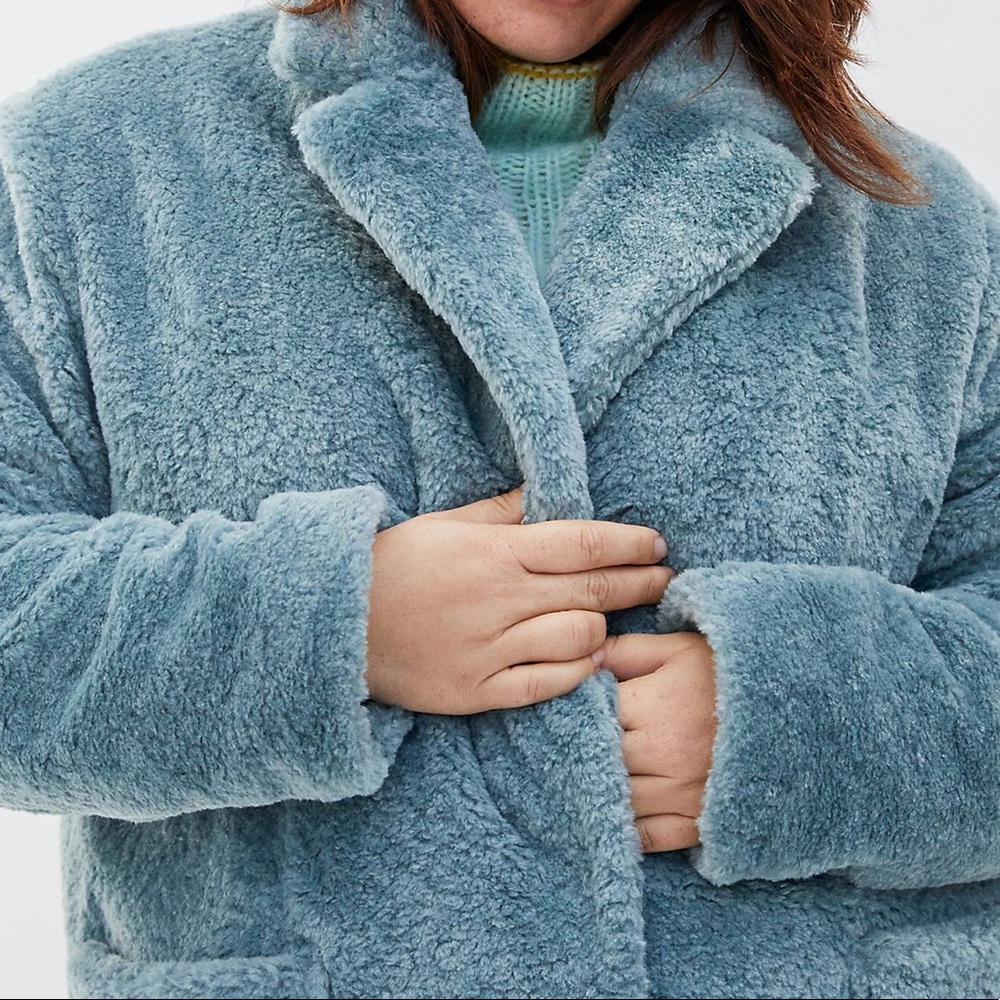 ❌SOLD❌ Anthropologie Maeve Lisanne Faux Fur Jacket - Picture 4 of 4